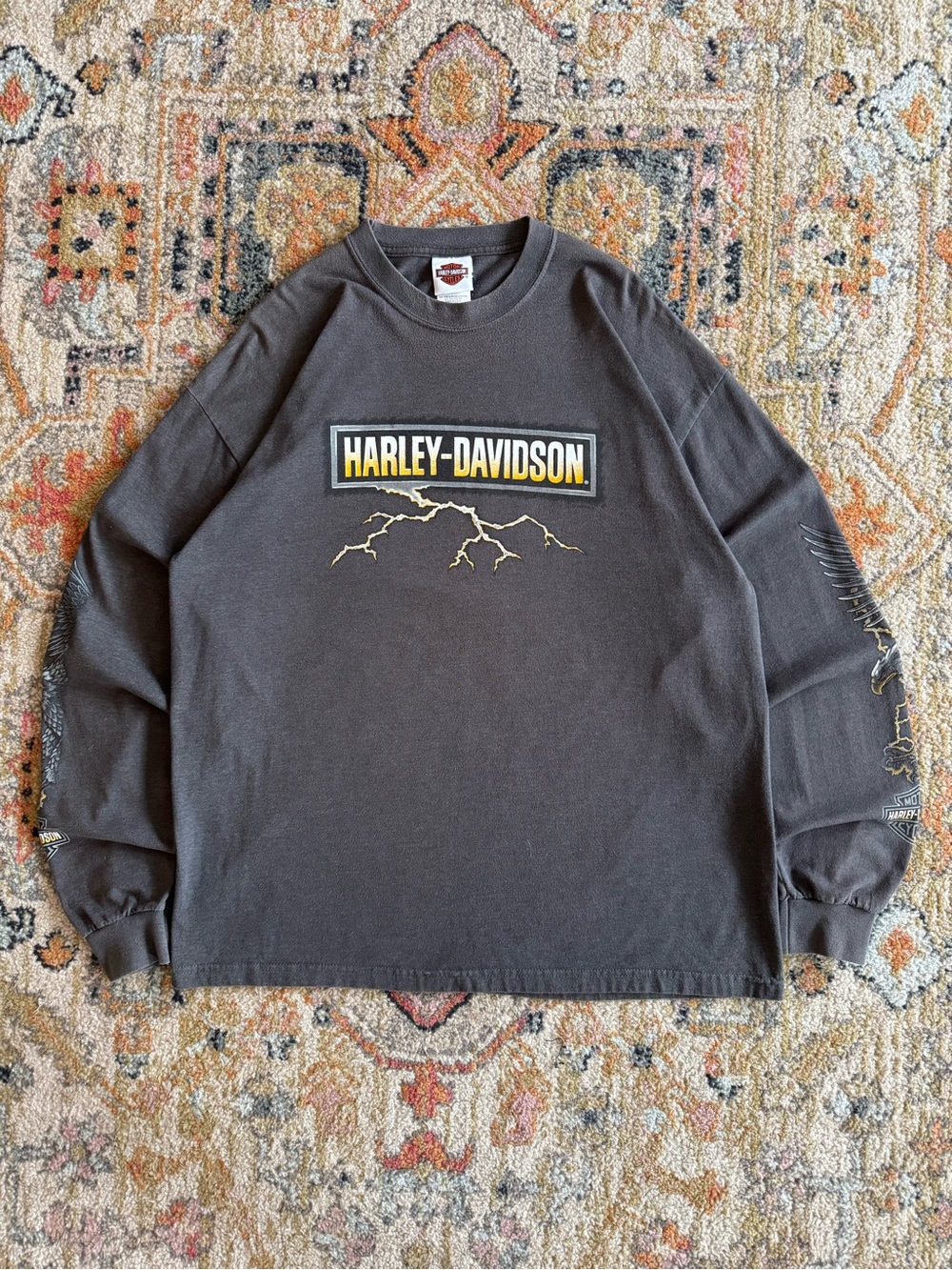 Harley-Davidson Long Sleeve Tee with Yellow lighting